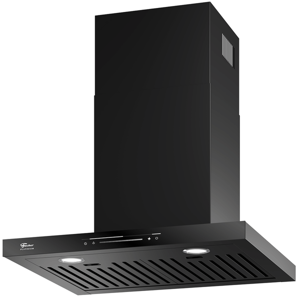 Coifa de Parede Fischer Platinium 60cm Controle por Gesto Preto 220V