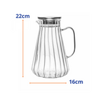 Jarra de Vidro Borossilicato Rojemac Classic com Tampa de Metal 1,7L