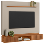 Home Painel Suspenso Amarante Linea 183cm Canela e Off White