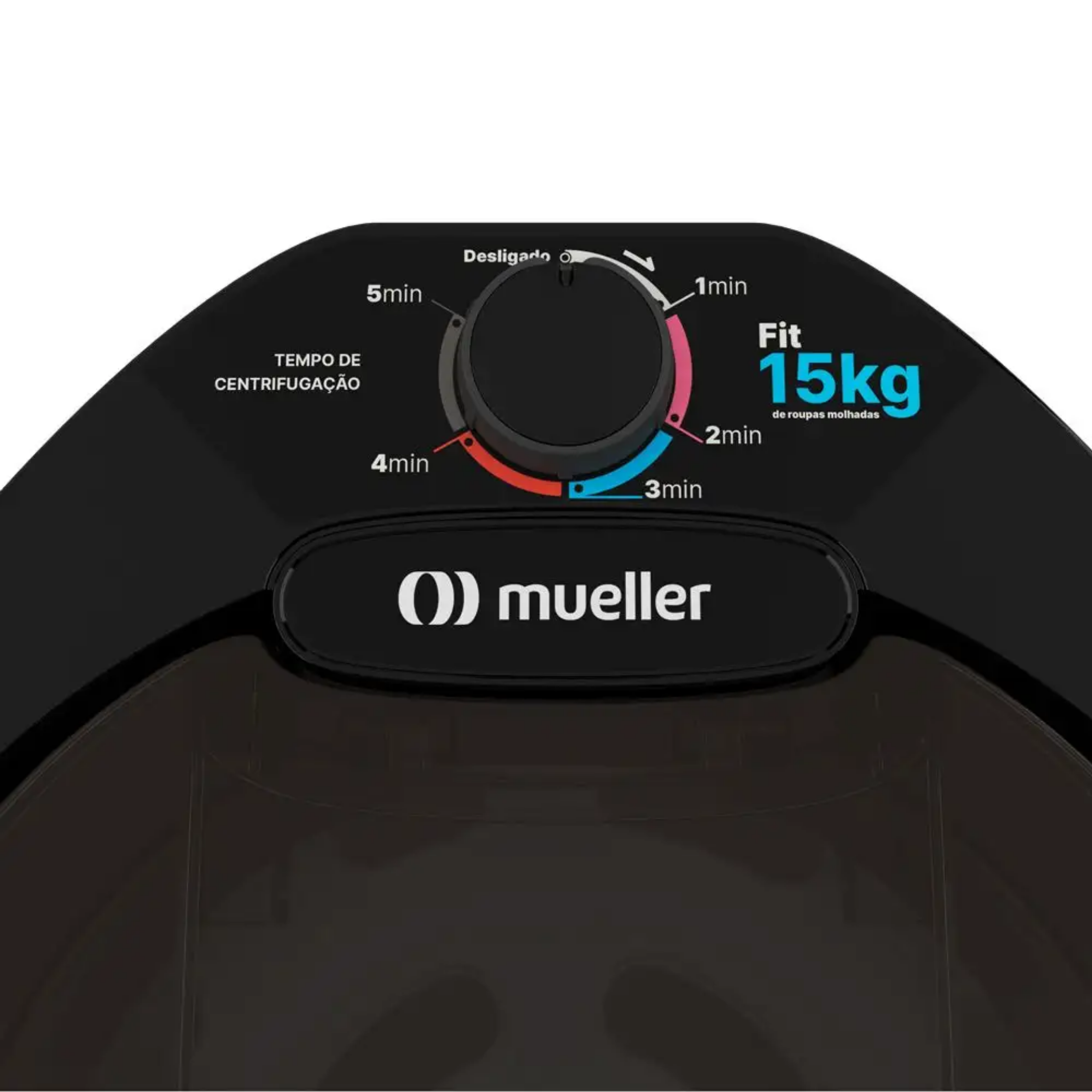 Centrifuga de Roupas Mueller Fit 15Kg de Roupa Molhada 610000607 Preto 220V
