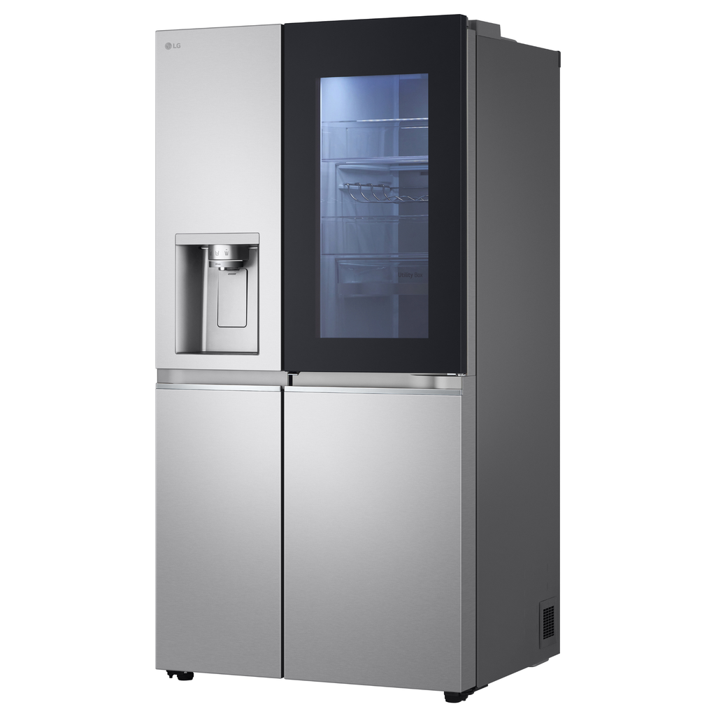 Refrigerador LG 628L Side By Side InstaView UVNano Inverter Inox Look Bivolt
