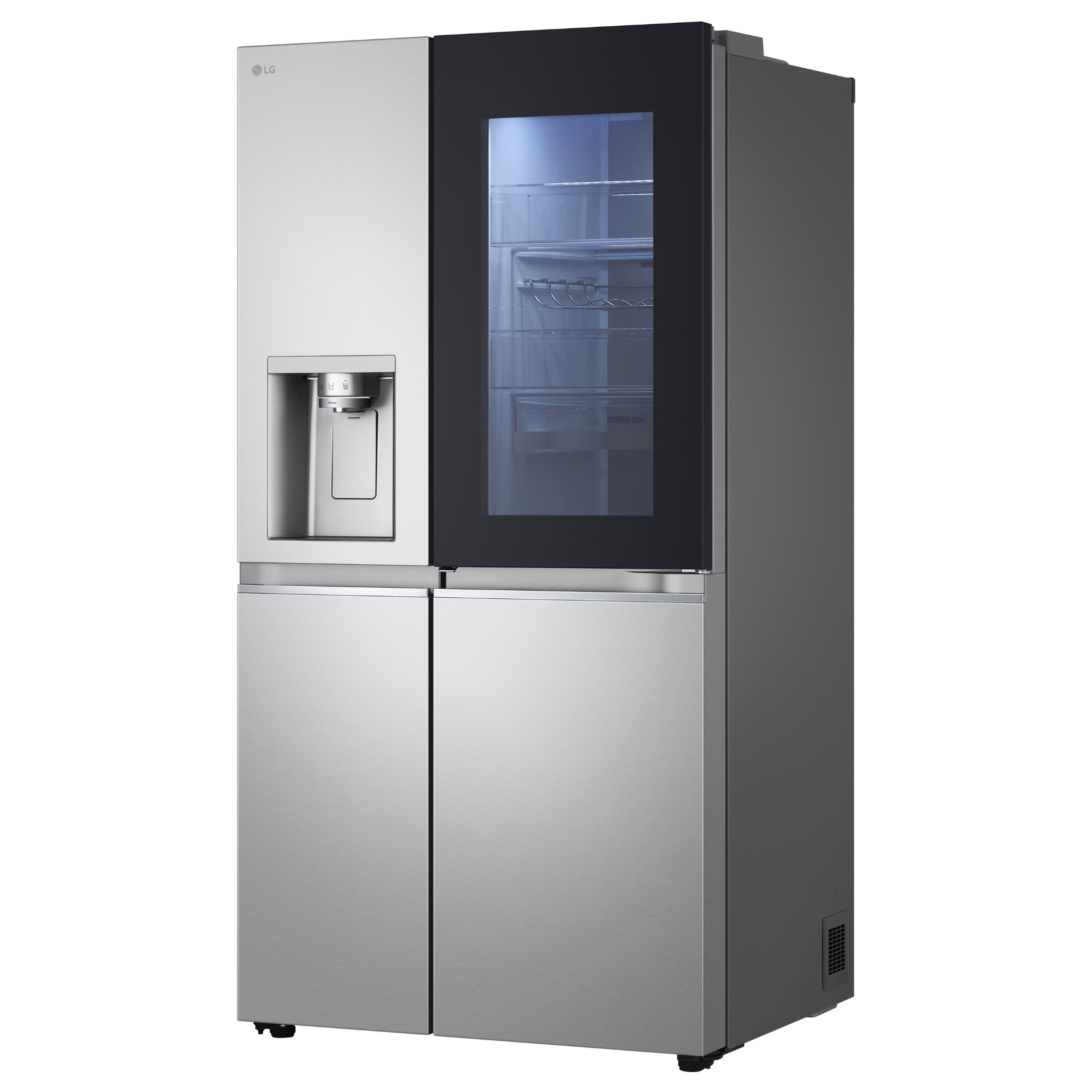 Refrigerador LG 628L Side By Side InstaView UVNano Inverter Inox Look Bivolt