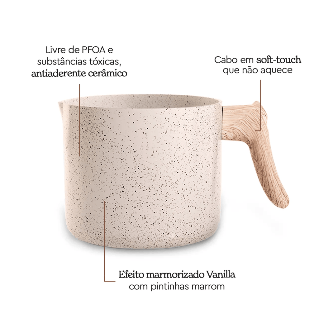 Fervedor Sirius Brinox Ceramic Life 1,7L Indução Vanilla