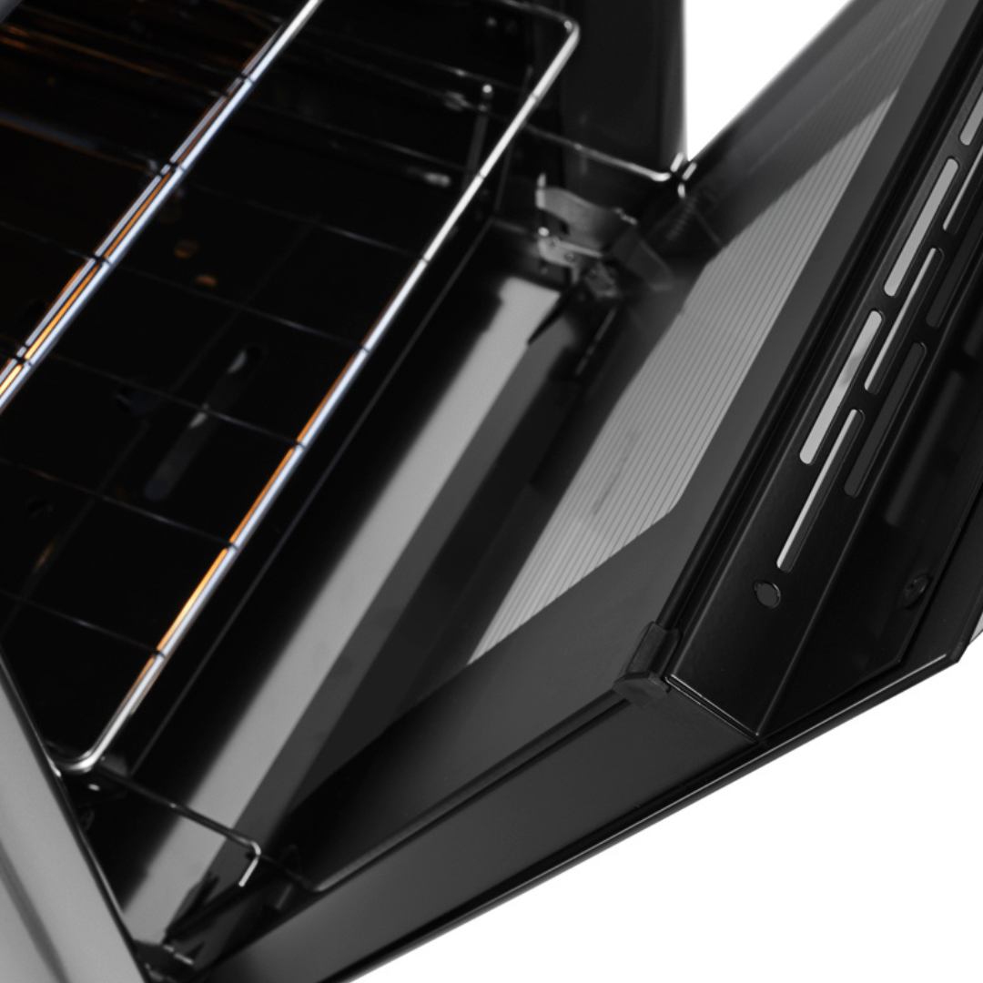 Fogão 4 Bocas Fischer de Embutir Gran Cheff Mesa de Vidro com Dourador 32750 Preto e Silver 220V