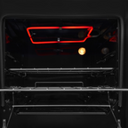 Fogão 4 Bocas Fischer de Embutir Gran Cheff Mesa de Vidro com Dourador 32750 Preto e Silver 220V