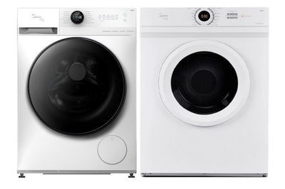 Conjunto Midea Lavadora de Roupas 11KG HealthGuard Inverter+Secadora HealthGuard 11,2Kg 220V