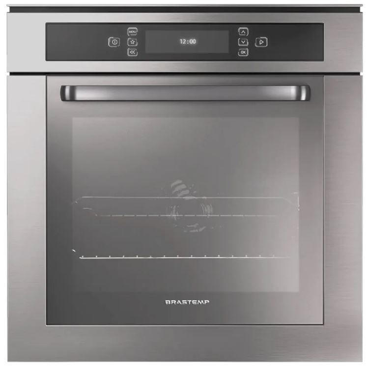 Forno de Embutir Elétrico Brastemp 67L BO260AR Gourmand Inox 220V
