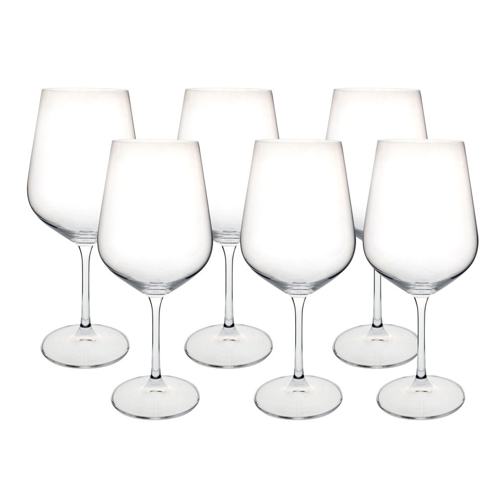 Jogo De 6 Taças Para Água Full-Fit Dora/Strix Em Cristal Ecológico 580ml
