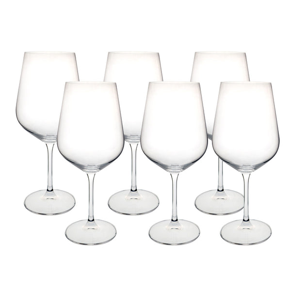Jogo De 6 Taças Para Água Full-Fit Dora/Strix Em Cristal Ecológico 580ml