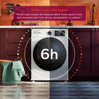 Lava e Seca Brastemp 14kg B= Smart BNO14AB Inverter  Branco 220V