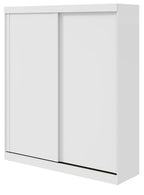 Roupeiro Zeine Lopas 180cm 2 Portas Correr com Espelho Flex Branco