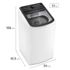 Lavadora de Roupas Electrolux Efficient 12kg LET12 Branco 220V