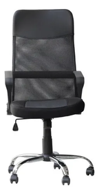 Cadeira Giratória GRP Presidente com Rodízio W-58B Preto