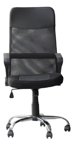 Cadeira Giratória GRP Presidente com Rodízio W-58B Preto