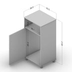 Balcão para Água 1 Porta com Nicho Politorno Branco