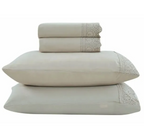 Jogo de  Roupa de Cama Casal  4 Peças  Hedrons Toque de Algodão Rendas Antílope