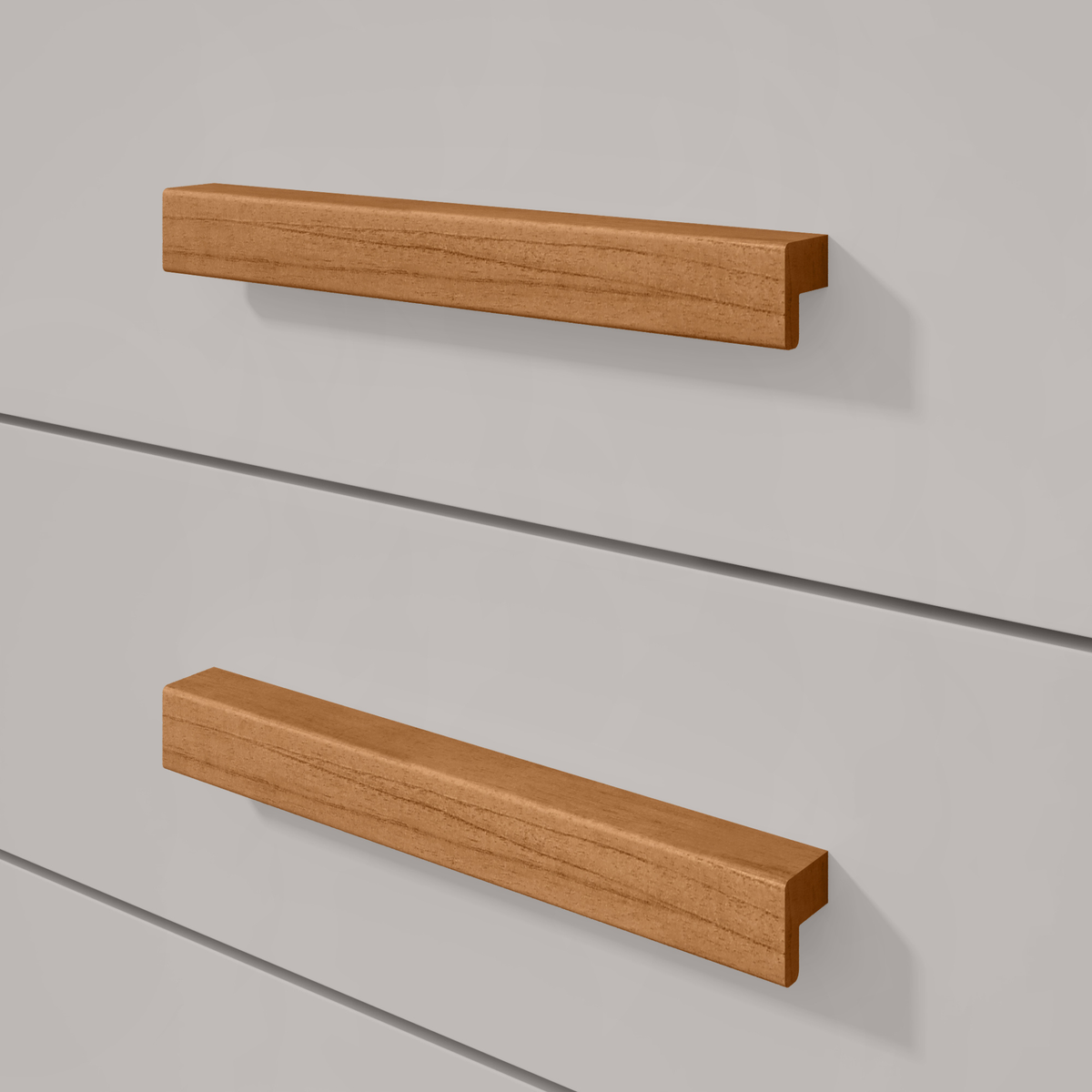 Mesa de Cabeceira Baião Lopas 3 Gavetas Amêndoa e Off White