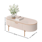 Mesa de Centro Celena 107cm DJ Móveis 1 Gaveta