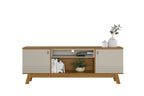 Rack Colorado Linea 180cm Pés Retrô Pés Retrô Nature e Off White