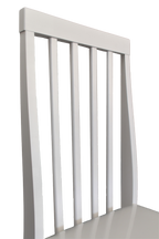 Cadeira Milena Matte Estofada Madeira Branco Tecido Korino Branco