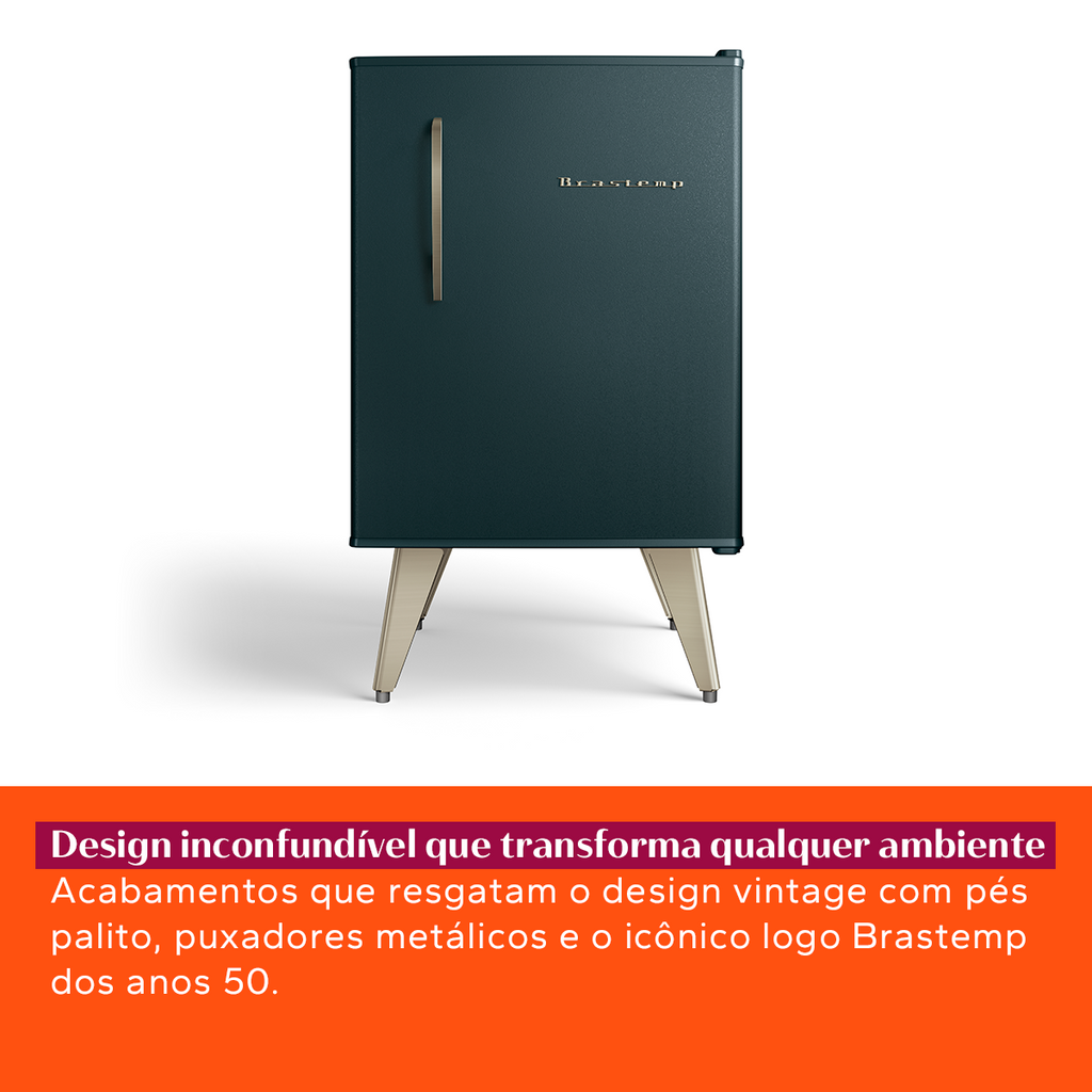 Frigobar Brastemp Retrô 76L BRA08HN Verde 220V