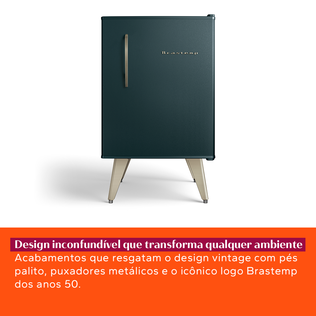 Frigobar Brastemp Retrô 76L BRA08HN Verde 220V