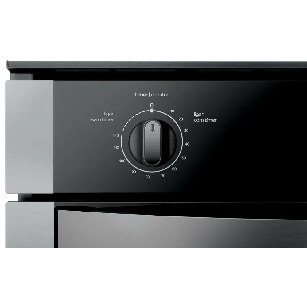 Forno de Embutir Elétrico Consul 47L COB47AR com Dourador e Timer Autodesligamento Inox/Preto 220V
