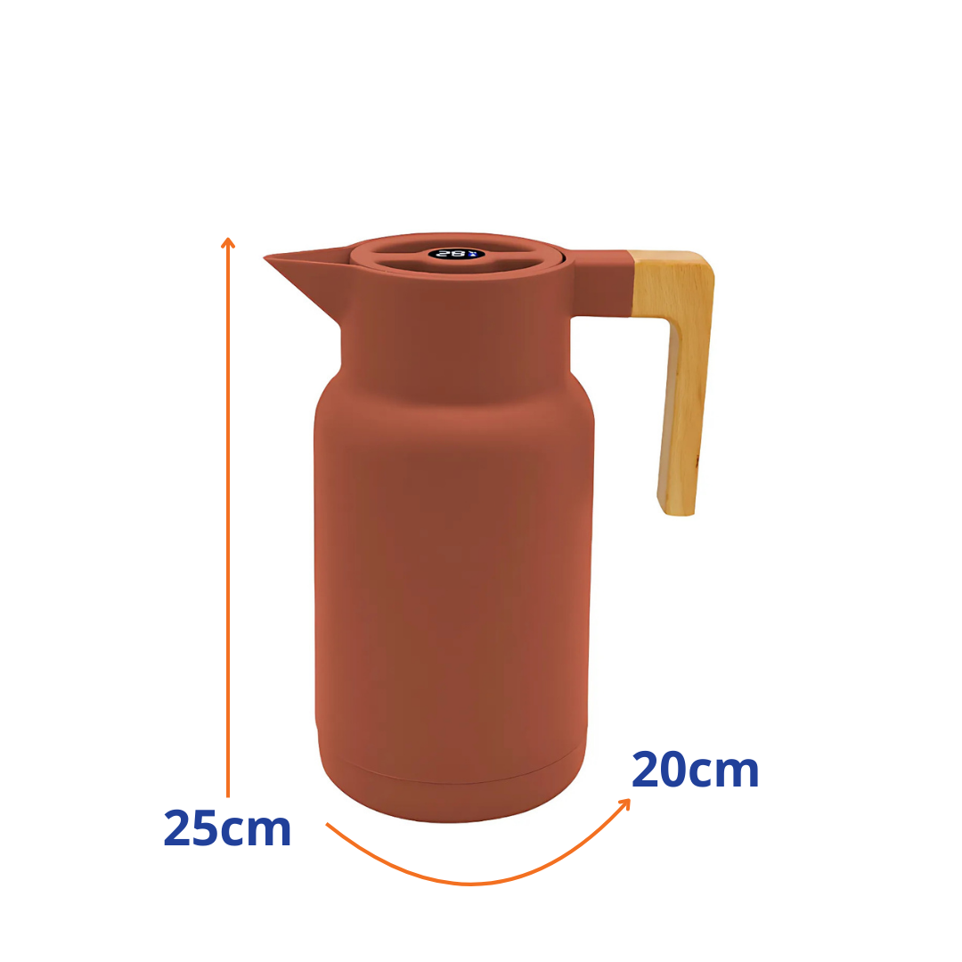 Garrafa Térmica Full-Fit Coffeeshop 1L Marrom