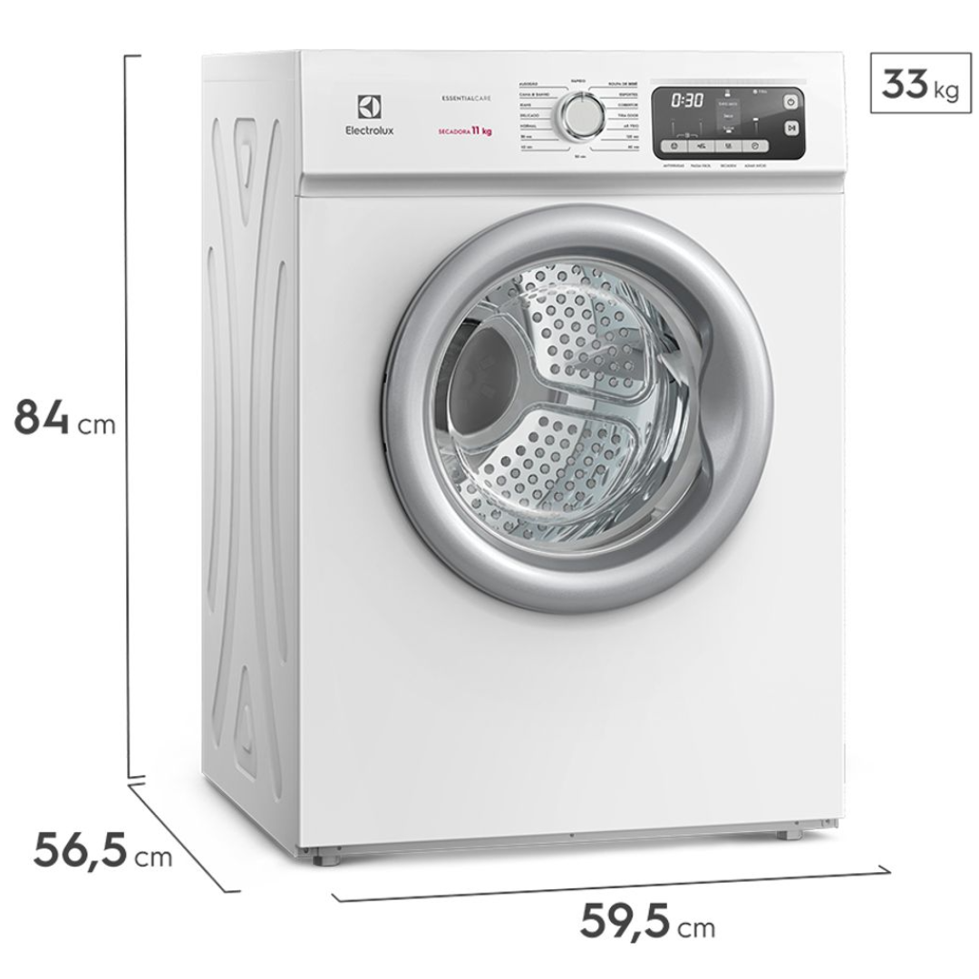 Conjunto Electrolux Lavadora de Roupas 18kg Efficient LEE18 + Secadora Piso 11kg STL11 220V