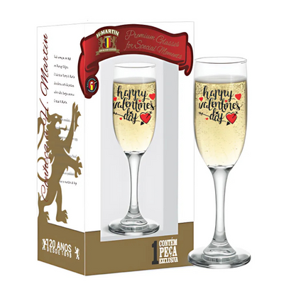 Taça de Champanhe H. Martin Happy Valentines