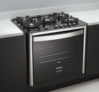 Fogão 5 Bocas Fischer de Embutir Gran Cheff Tripla Chama Mesa de Vidro com Dourador 28550-65541 Inox 220V