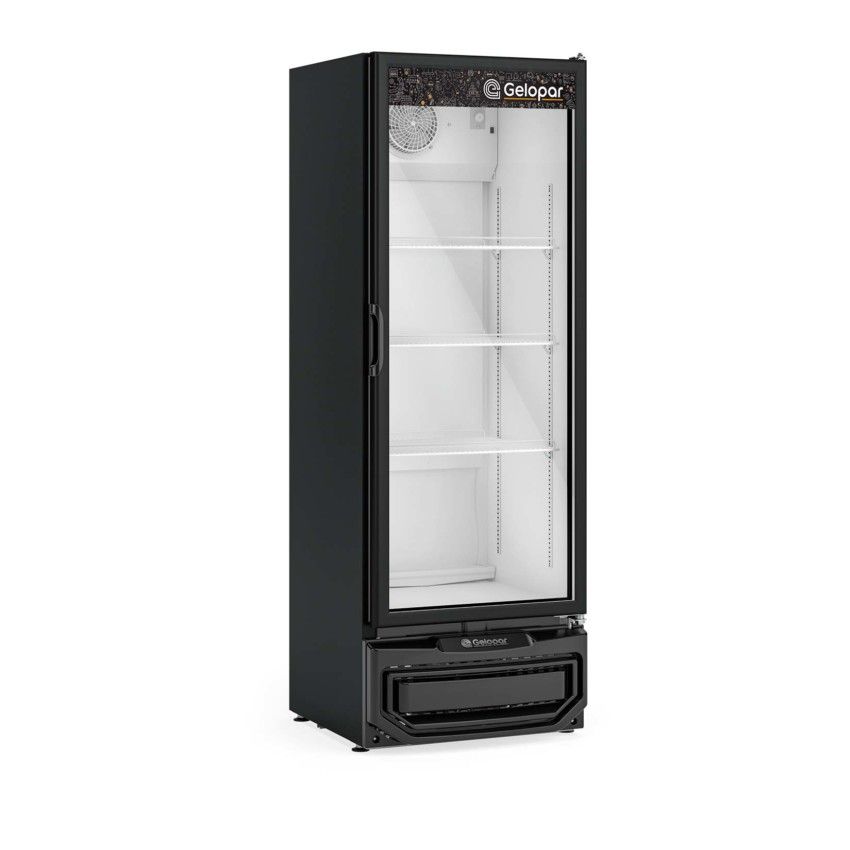 Expositora Vertical de Bebidas Gelopar 410L Porta de Vidro GPTU-40 EL PR 220V