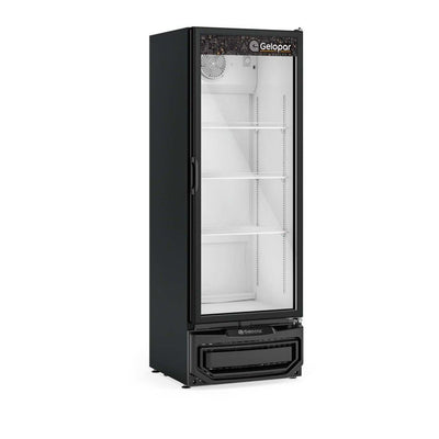 Expositora Vertical de Bebidas Gelopar 410L Porta de Vidro GPTU-40 EL PR 220V