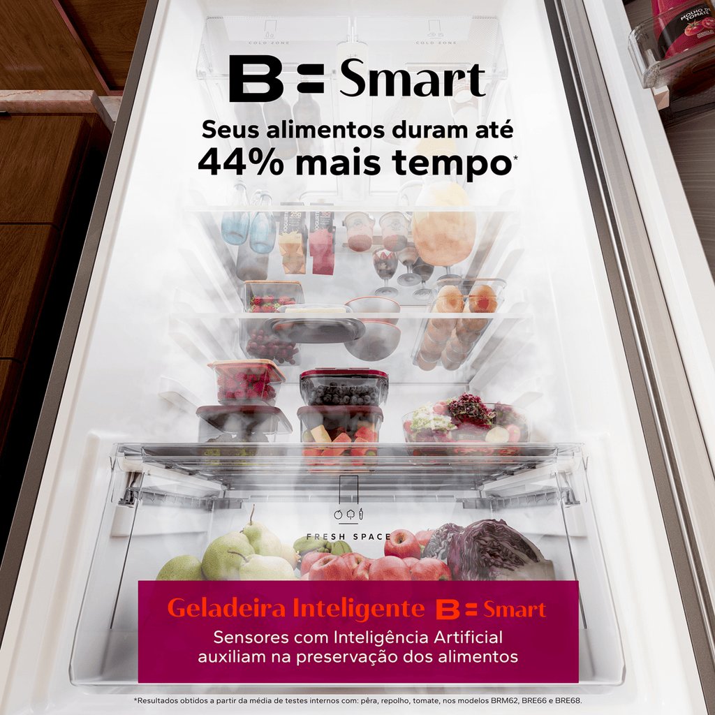 Refrigerador Brastemp 512L BRM62AB Duplex Inteligente B= Smart Branco Bivolt