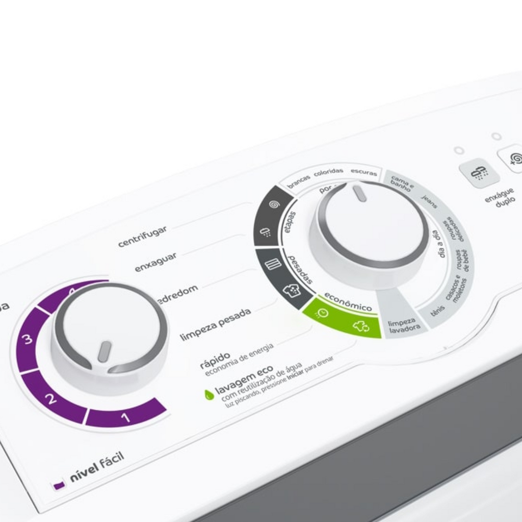 Lavadora de Roupas Consul 12Kg CWH12BB Dosagem Econômica e Ciclo Edredom Cesto Inox Branco 220V