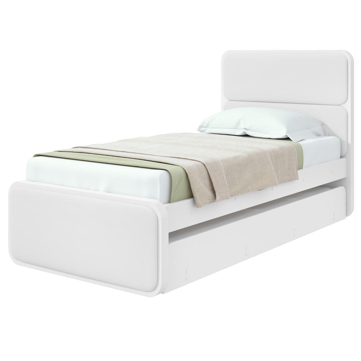 Cama Bibox Loop Lopas Com Cama Auxiliar Branco