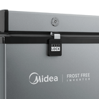Freezer Horizontal Midea 234L MDRC321FFA Inverter Iluminação em LED Prata Bivolt