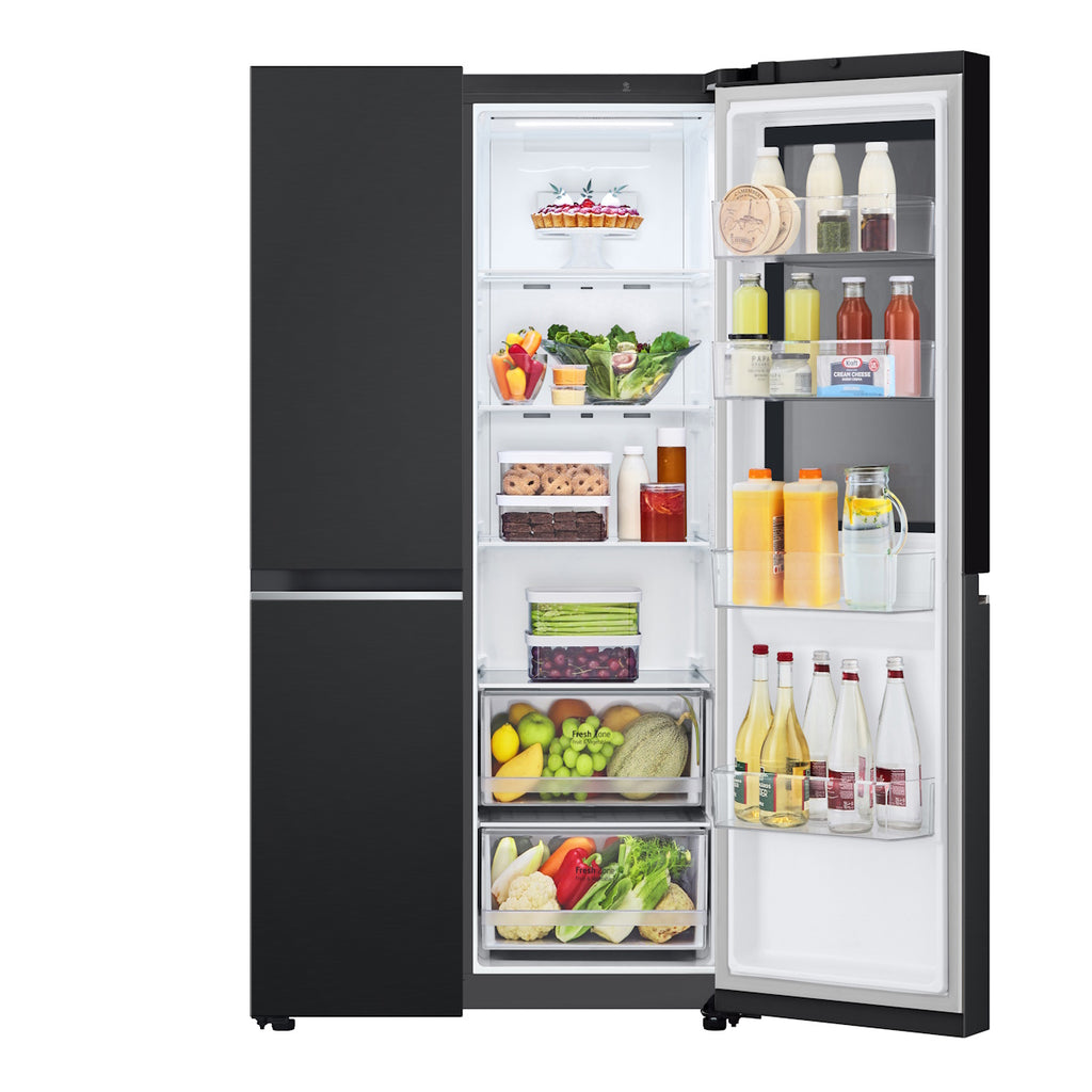 Refrigerador LG 647L Side By Side InstaView Inverter Black Inox 220V