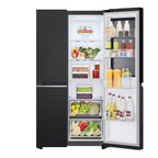 Refrigerador LG 647L Side By Side InstaView Inverter Black Inox 220V
