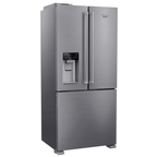 Refrigerador Brastemp 544L BRH86M French Door Gourmand Inverter Água e Gelo na Porta Inox 220V