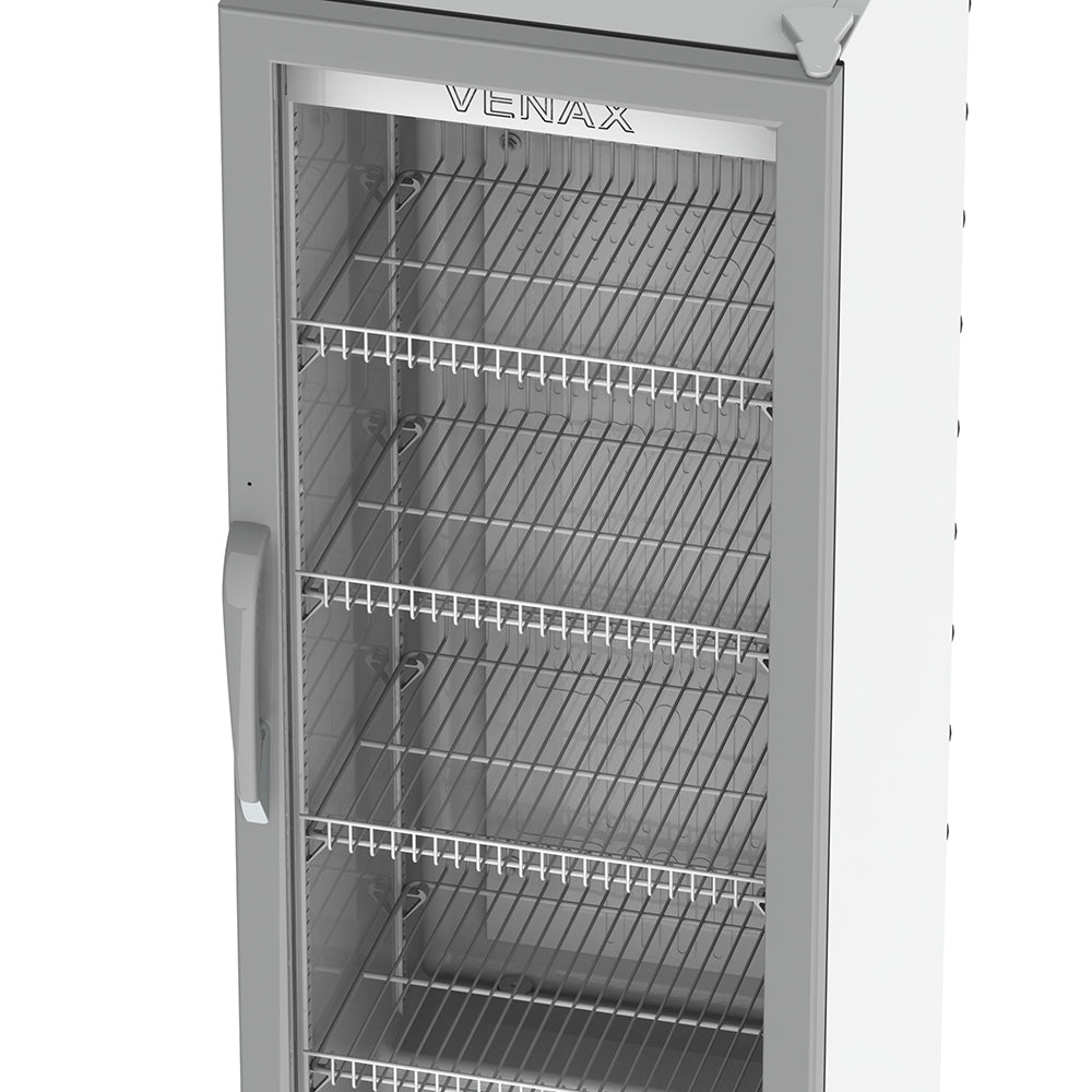 Expositora de Bebidas Venax VVCD 200 Litros com Porta em Vidro Duplo Branco 220V