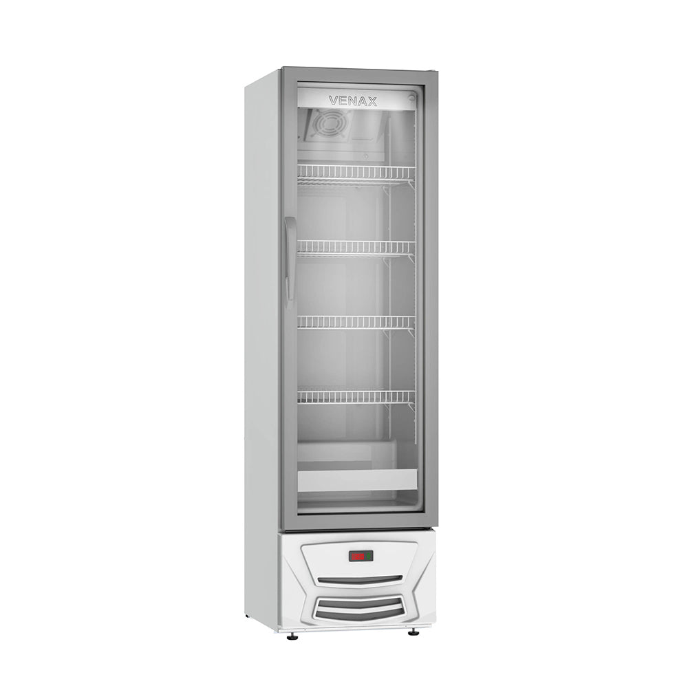 Expositora de Bebidas Venax VVCD 200 Litros com Porta em Vidro Duplo Branco 220V