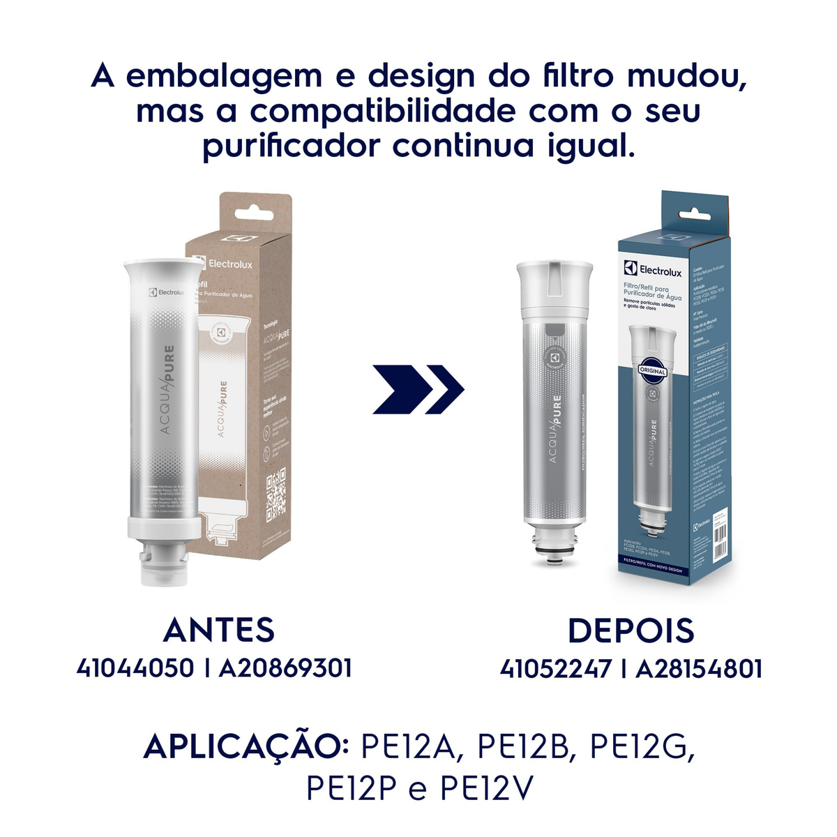 Filtro/Refil Original Electrolux Acqua Pure para Purificador PE12B e PE12P