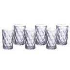 Jogo 6 Copos Diamond Etilux 340ml