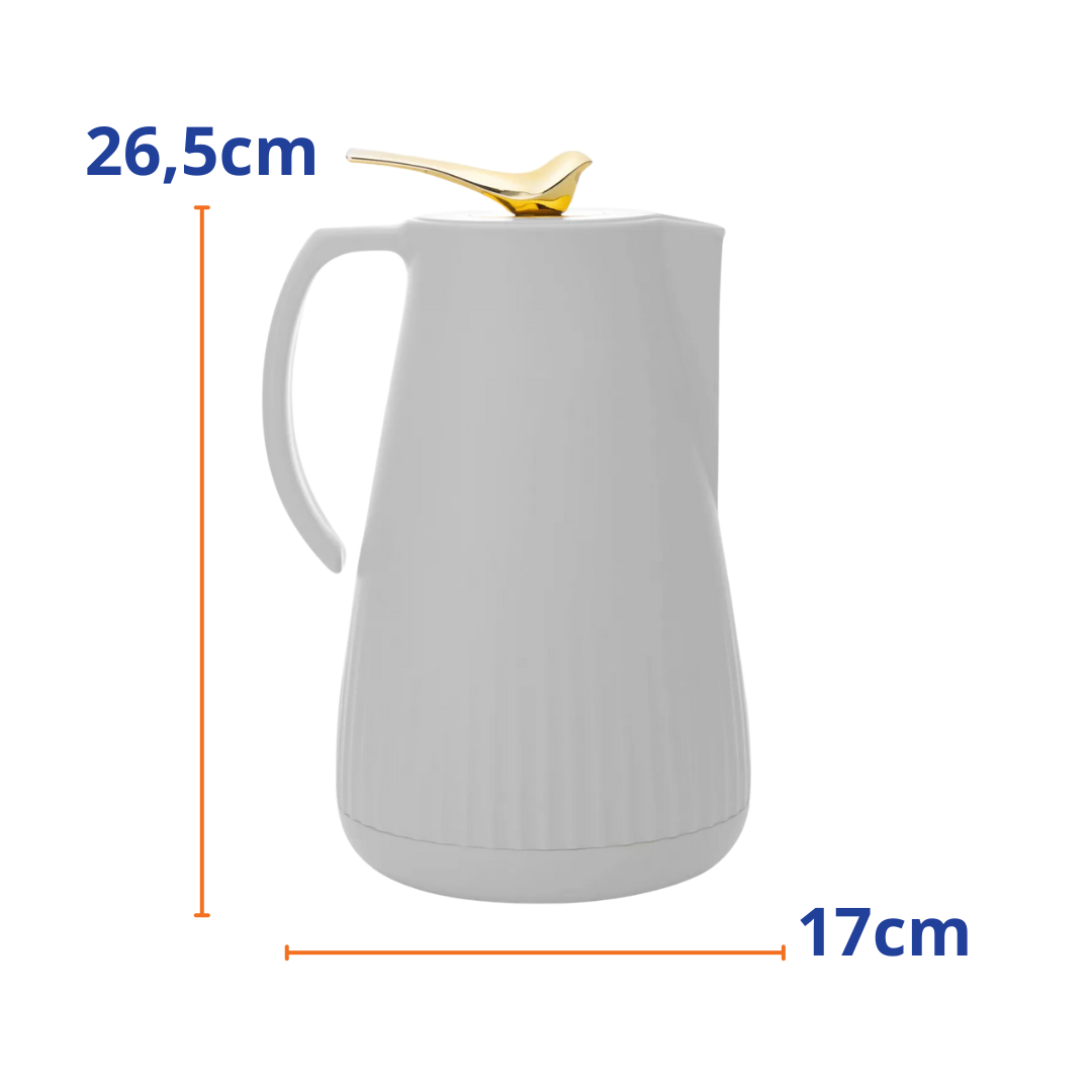 Garrafa Térmica Rojemac New Bird  1L  Branco