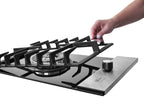 Cooktop a Gás Fischer 1 Boca Platinium Trempe em Ferro Fundido Bivolt