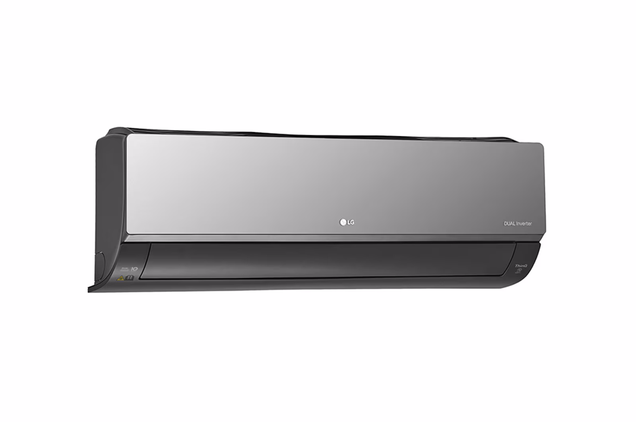 Ar-Condicionado Split LG Dual Inverter Voice Artcool +AI 12000 BTUs Quente e Frio Cinza Espelhado 220V