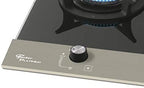 Cooktop à Gás Fischer 1 Boca Platinium Tripla chama Trempe em Ferro Fundido 27348-60651 Vidro Preto Bivolt