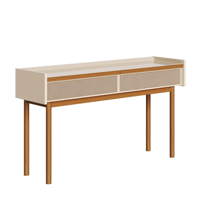Aparador Dune 140cm Imcal Tampo Bandeja 2 Gavetas Off White