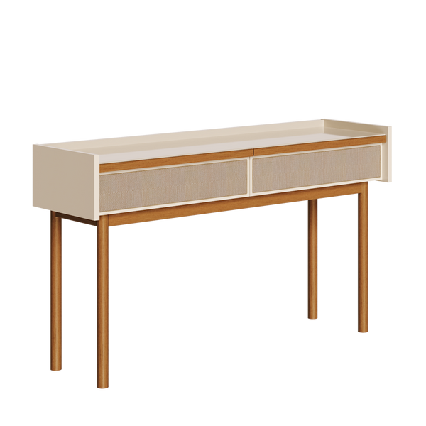 Aparador Dune 140cm Imcal Tampo Bandeja 2 Gavetas Off White